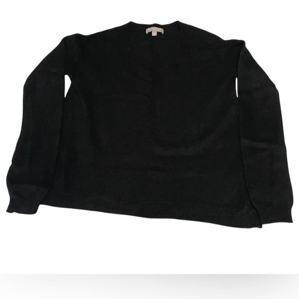 Banana Republic‎ Touch of Cashmere Black V-Neck Sweater Womens Size Small